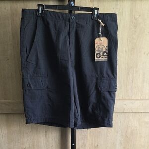 (J53) Copper Black Men's Cargo Shorts Sz 36